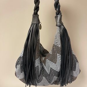 Big Buddha Silver Purse with Tassels